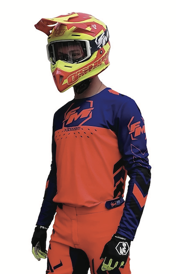 FM Jersey Exagon X30 L Orange/Blue