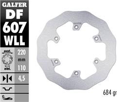 [DF607WLL] Galfer задній гальмівний диск WAVE FIXED SOLID КТМ/Husqvarna 220x4.5mm