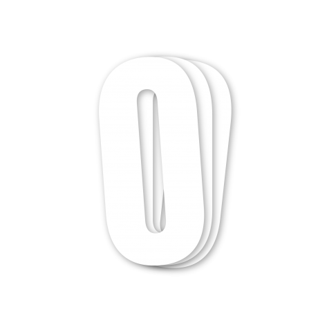 Blackbird White Number 0