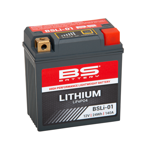[360101] Акумулятор BS LIFEPO4 BSLI-01	(92 x 52 x 90) (12.8V 2Ah (24Wh) сірий  																												