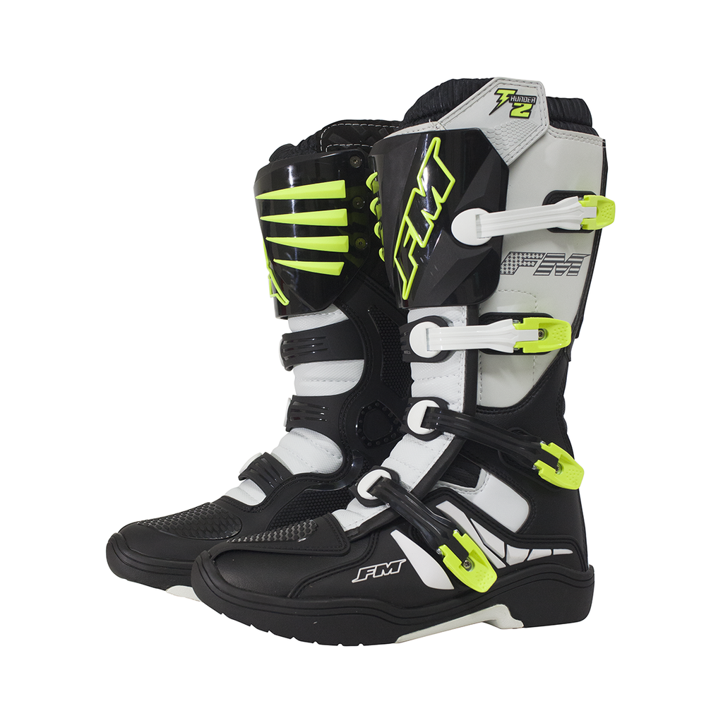 [ST4TH2EN43] FM BOOTS THUNDER 2 ENDURO BLACK-FLUO-YELLOW 41 42 43 44 45 46