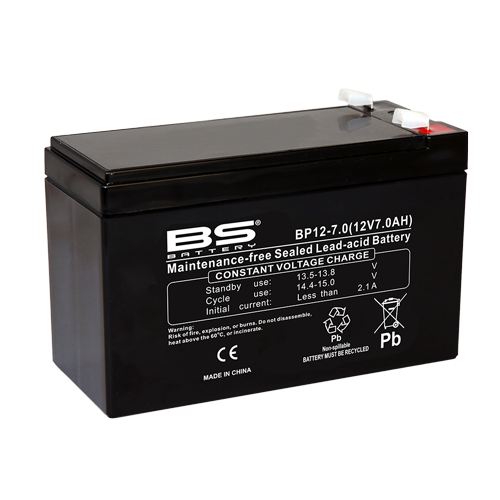 Акумулятор BS SLA BP12-7 (151 x 65 x 99) (12V 7Ah) чорний 