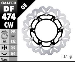 Galfer передній гальмівний диск  WAVE FLOATING COMPLETE 298x5mm YAMAHA YZF 600/1000 TH