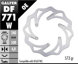 [DF771W] Galfer задній гальмівний диск WAVE FIXED 240x4mm KTM ENDURO 690 (REAR)