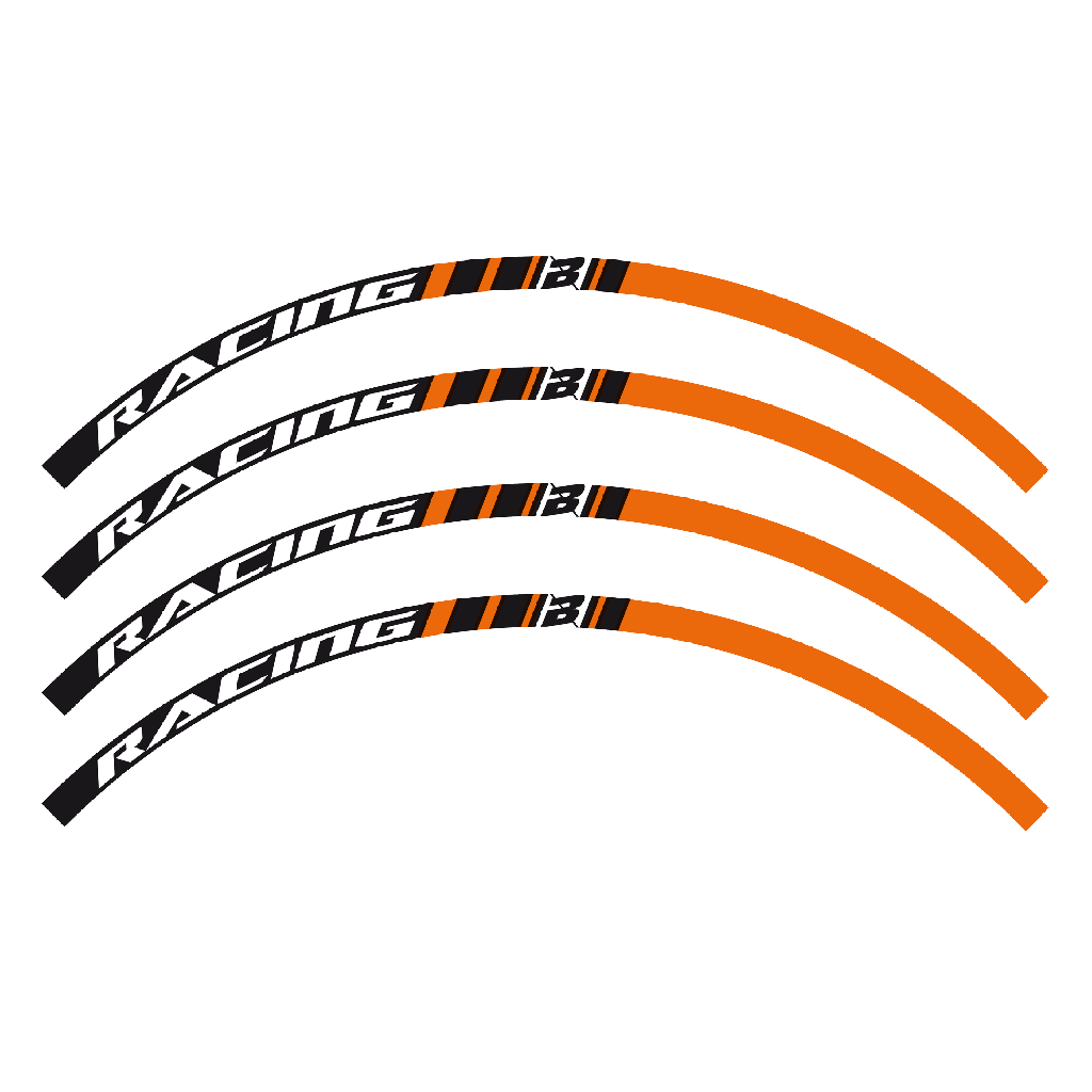 Blackbird наклейки обода Orange