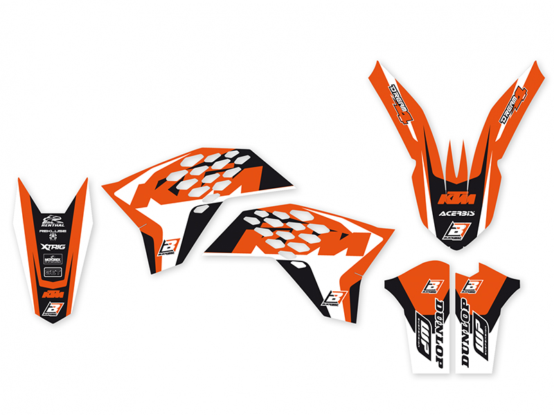 Blackbird комплект графіки Dream 4 KTM SX-SXF 07-10 / EXC 08-11