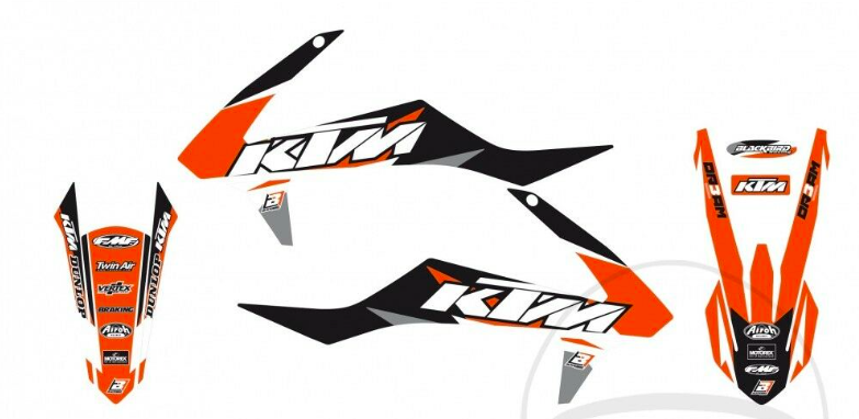 Blackbird комплект графіки Dream 3 KTM SX-SXF 16-18 / EXC 17-19