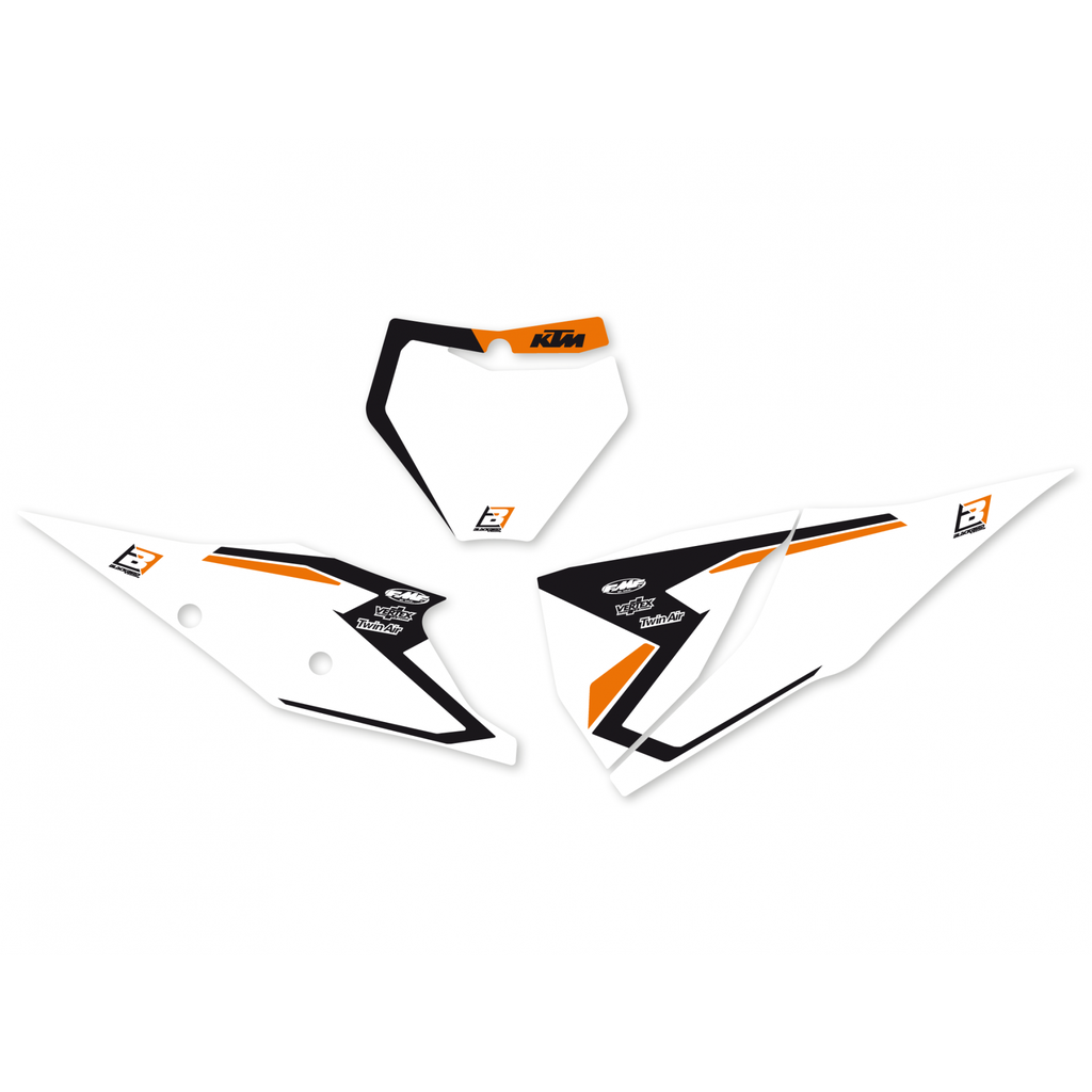 Blackbird наклейки під номер (табличка + задні боковинки) KTM SX-SXF 19-21