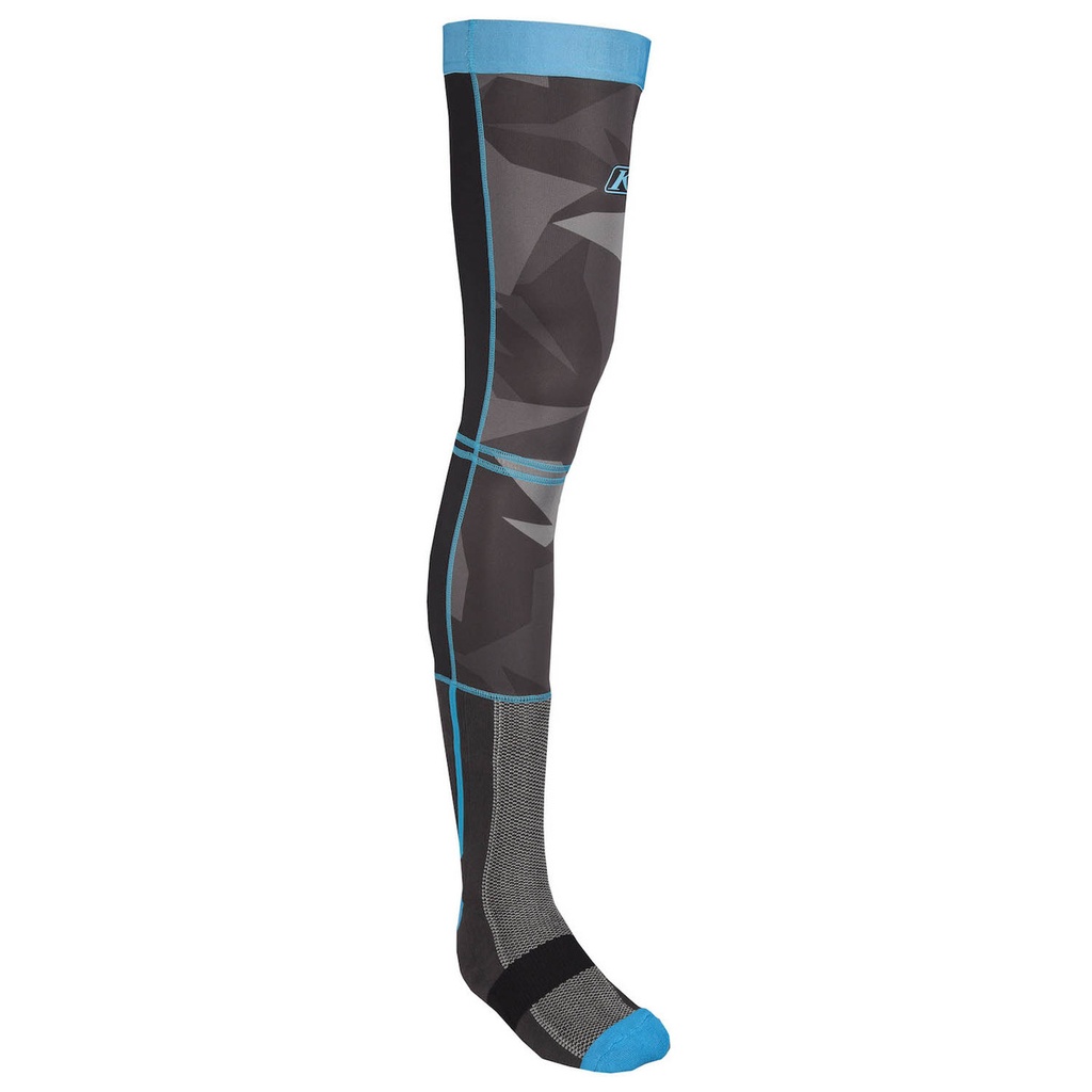 Klim Aggressor Cool -1.0 Knee Brace Sock LG Camo - Blue 