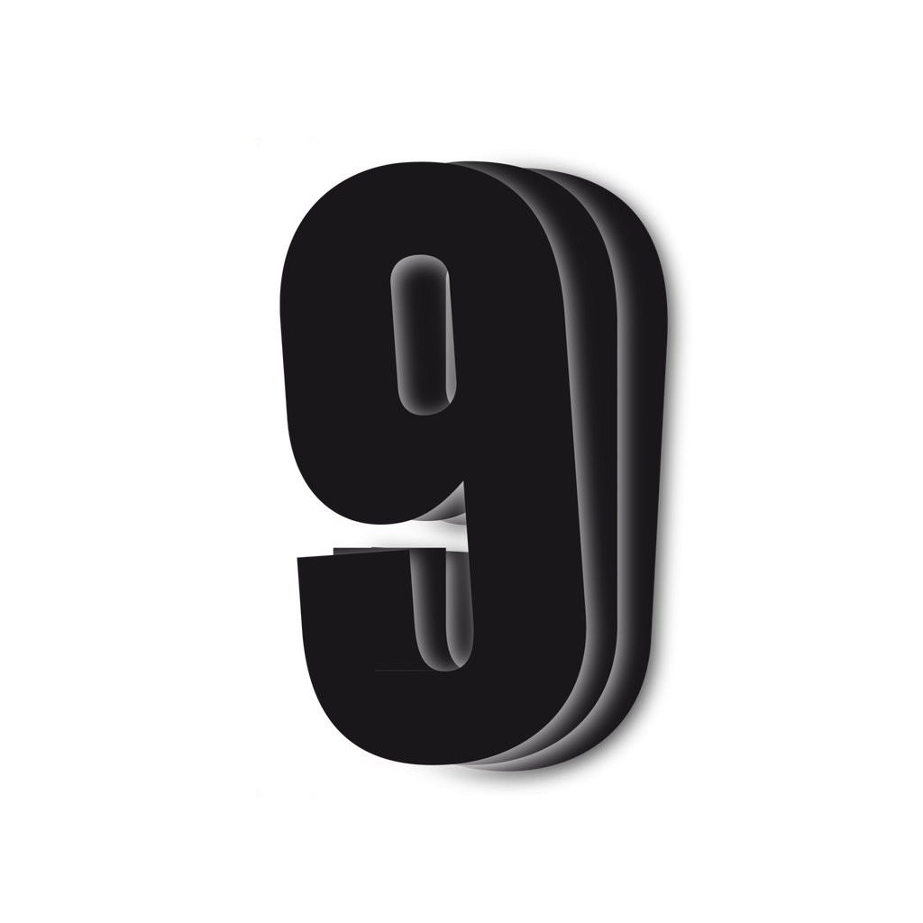 [5047/20/9 ] Blackbird Black Number 9