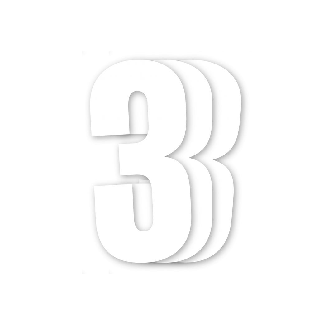 Blackbird White Number 3