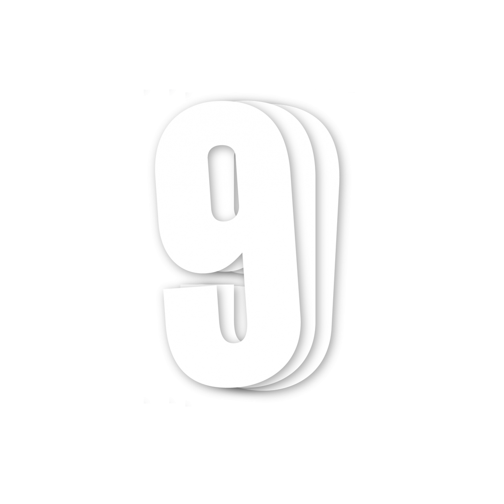 Blackbird White Number 9