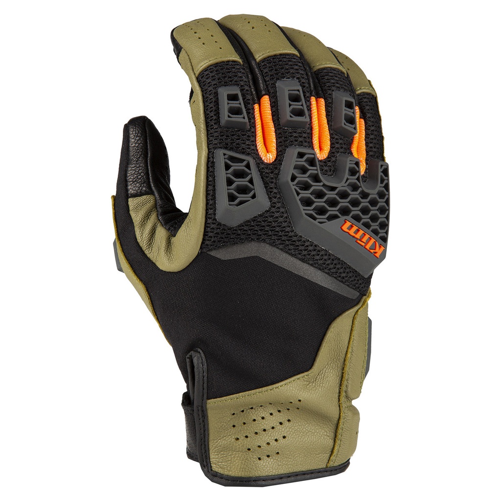 [4063-000-140-300 ] Klim Baja S4 Glove LG Sage - Strike Orange 
