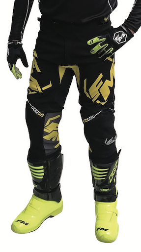 [PA011/30EX/44] FM Pants Exagon X30 28 Black/Yellow