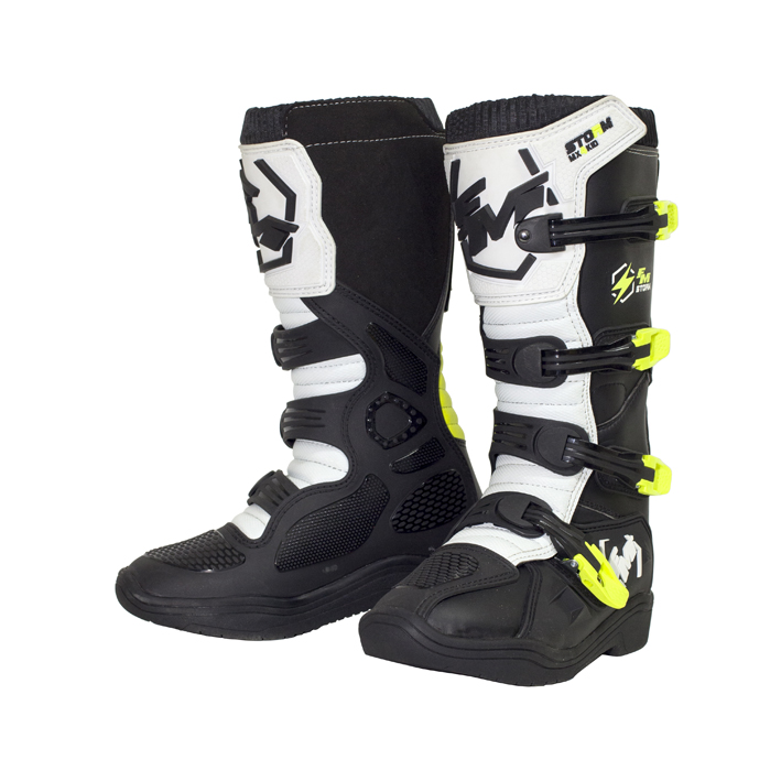 [ST10STORMCH37] FM Storm Kid Boots Black/Yellow 37